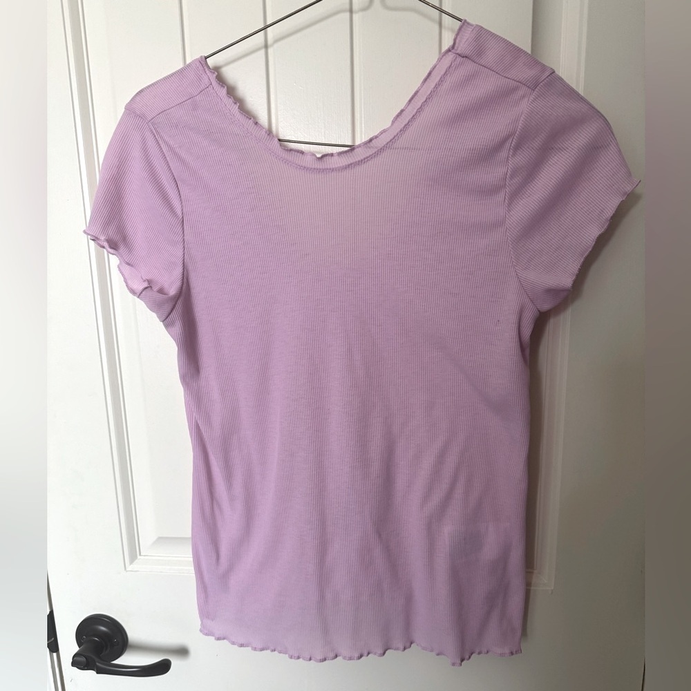 Nike dry fit lettuce hem tee